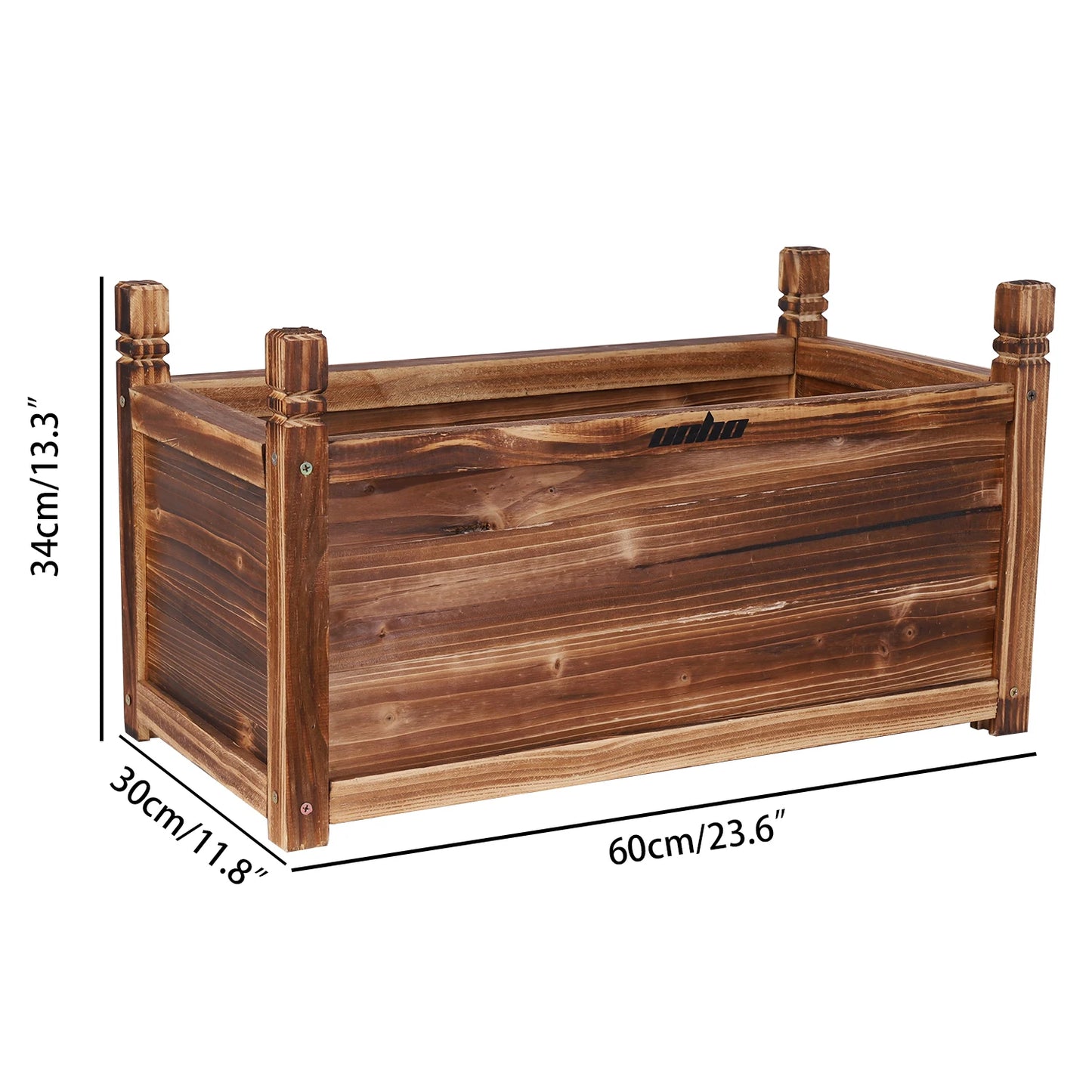 Wood Planter Box Outdoor Garden Planter Bed for Vegetables