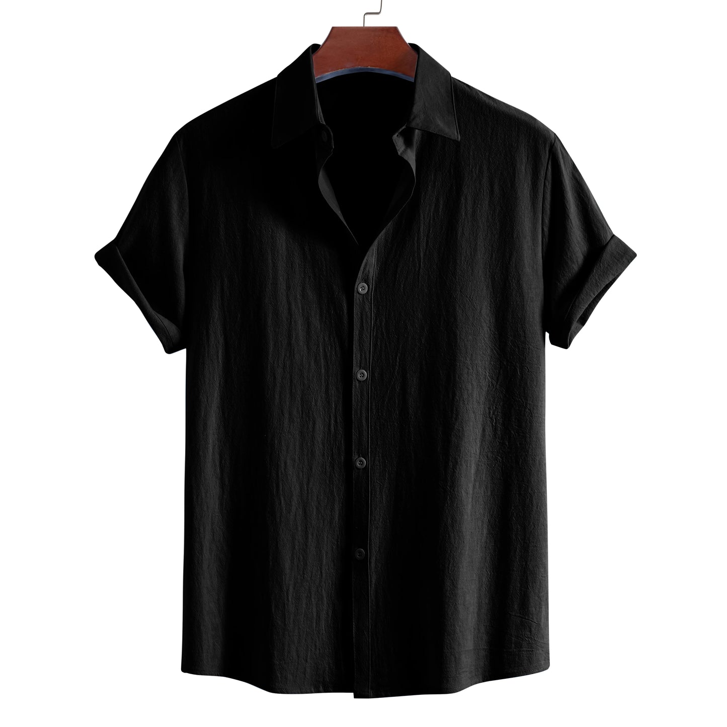 men's short-sleeved shirt summer fashion  pure cotton top versatile casual comfortable