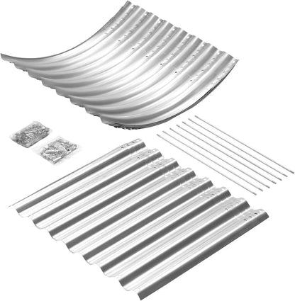 24" Tall Oval Galvanized Raised Garden Bed