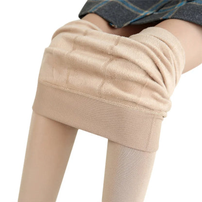 Winter Leggings For Women Warm Solid Color Velvet Leggins High Waist Leggings