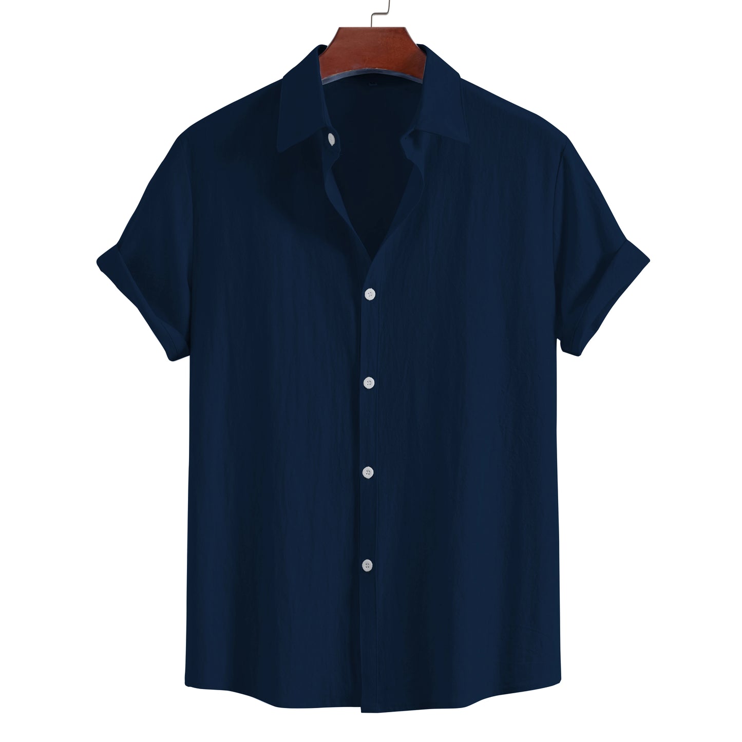 men's short-sleeved shirt summer fashion  pure cotton top versatile casual comfortable