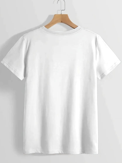 Cute Teddy Bear  Women's Fit Short Sleeve Cartoon Fashion