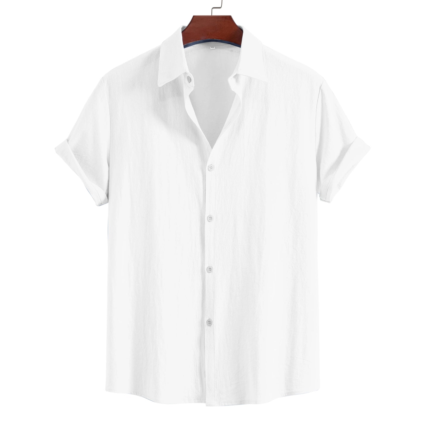 men's short-sleeved shirt summer fashion  pure cotton top versatile casual comfortable